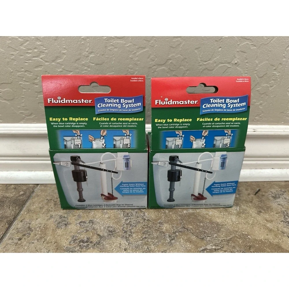 Fluidmaster 8102 Flush'n Sparkle Self-Cleaning Toilet Bowl System Refills, 2 Lot